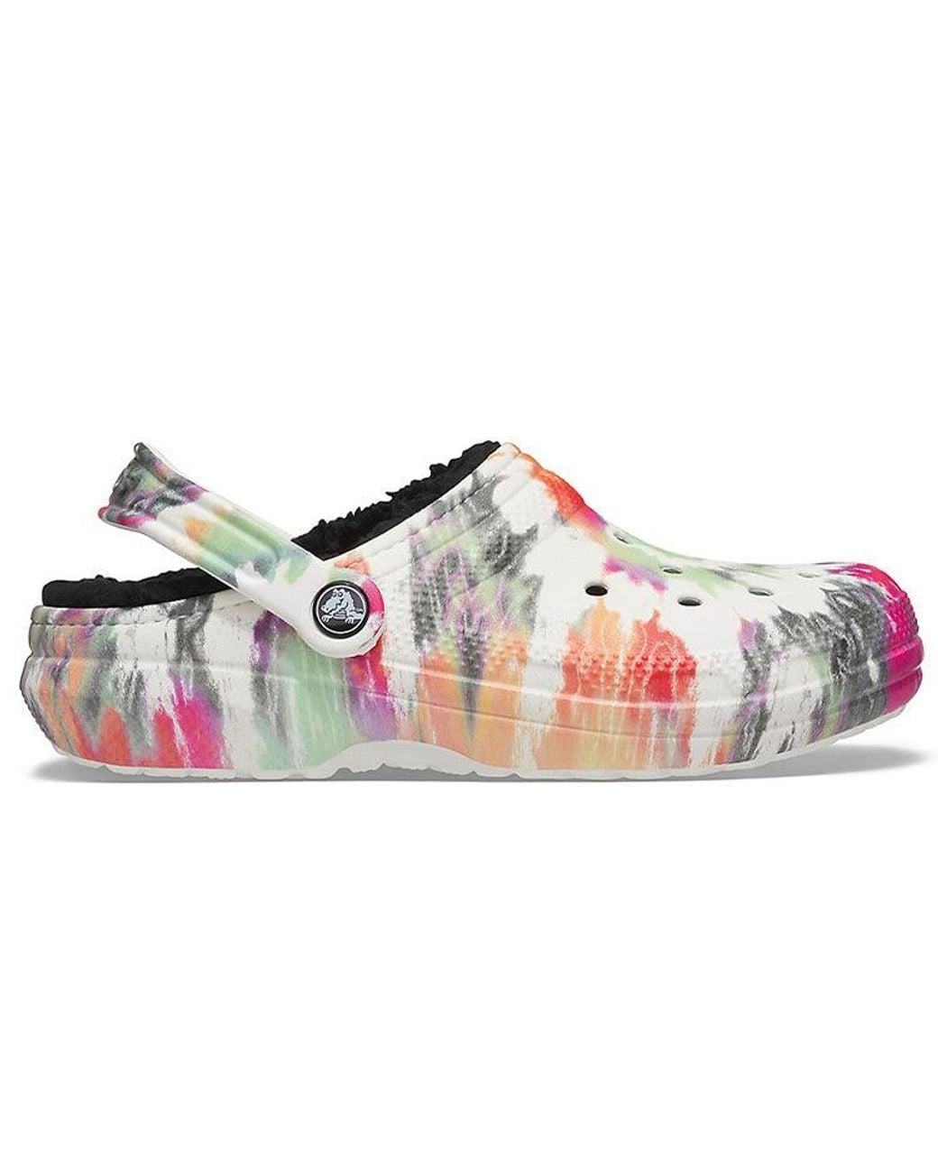 CROCSTM Black Classic Clog Tie Dye Shoe Multi for men