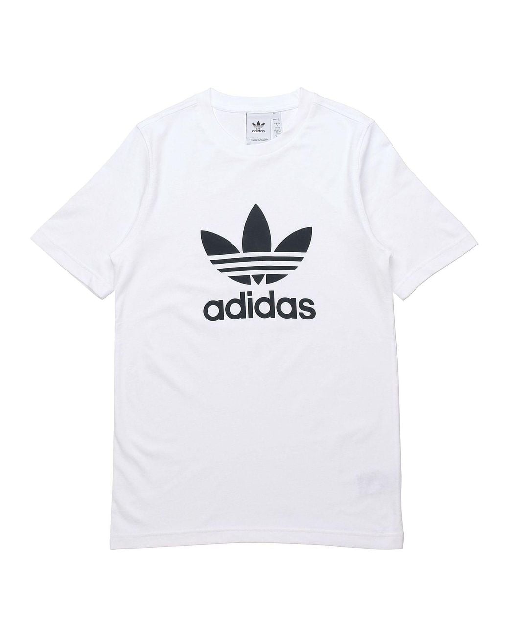 Adidas White Originals Adicolor Classics Trefoil Tee for men