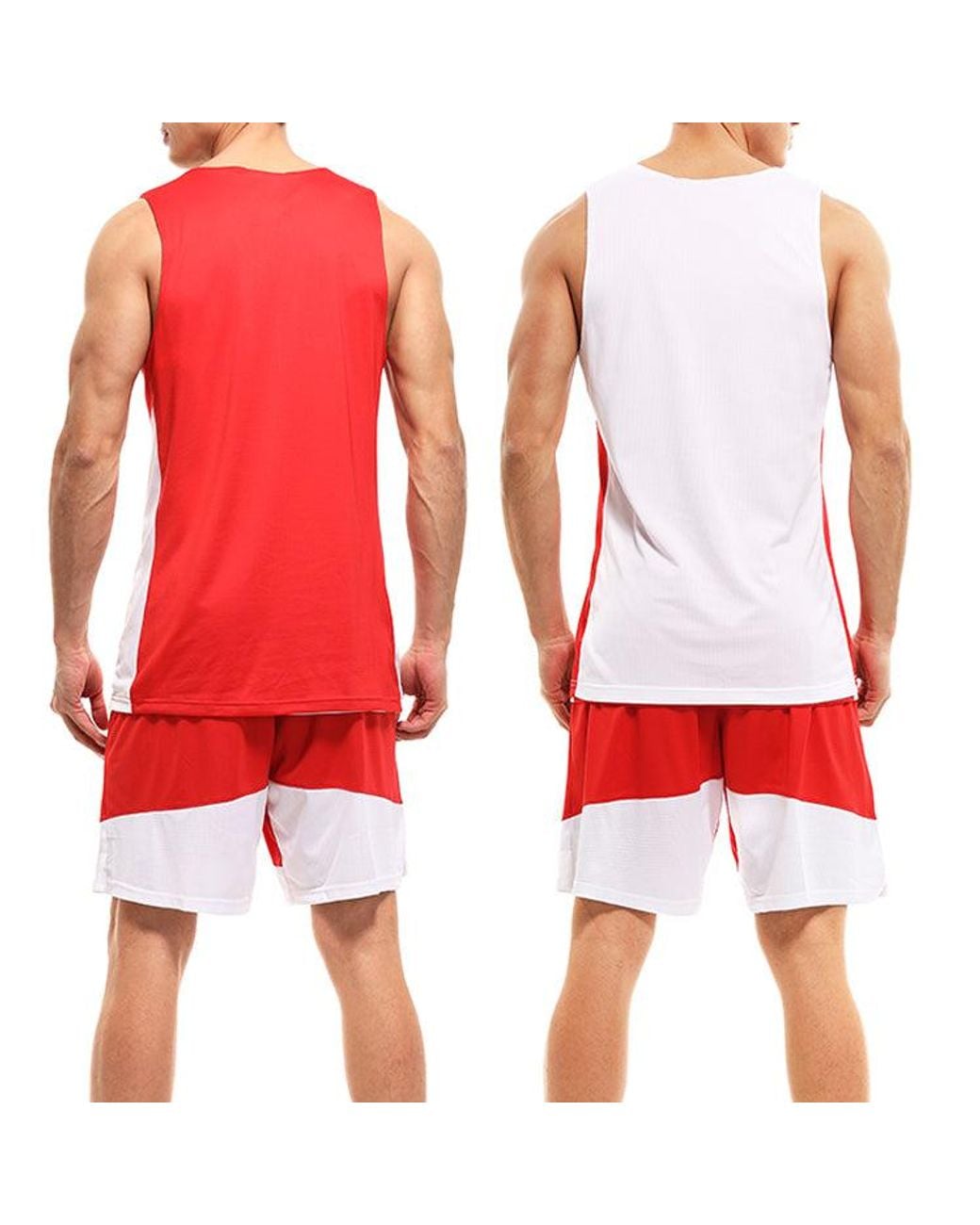 Nike Red Sports Training Breathable Shorts Splicing for men