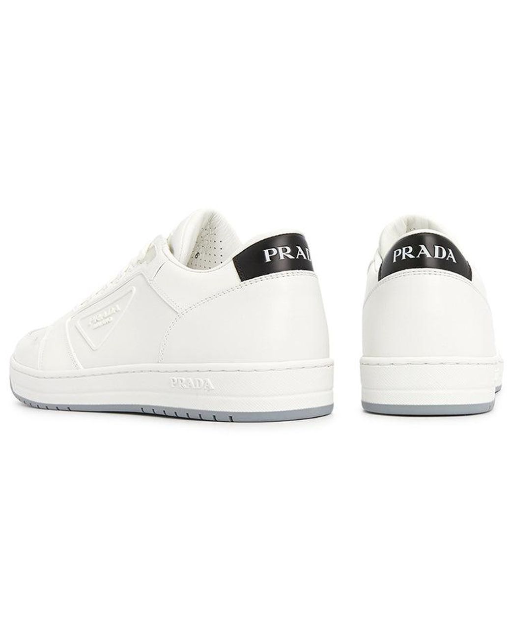 Prada White (Wmns) District Leather Sneakers