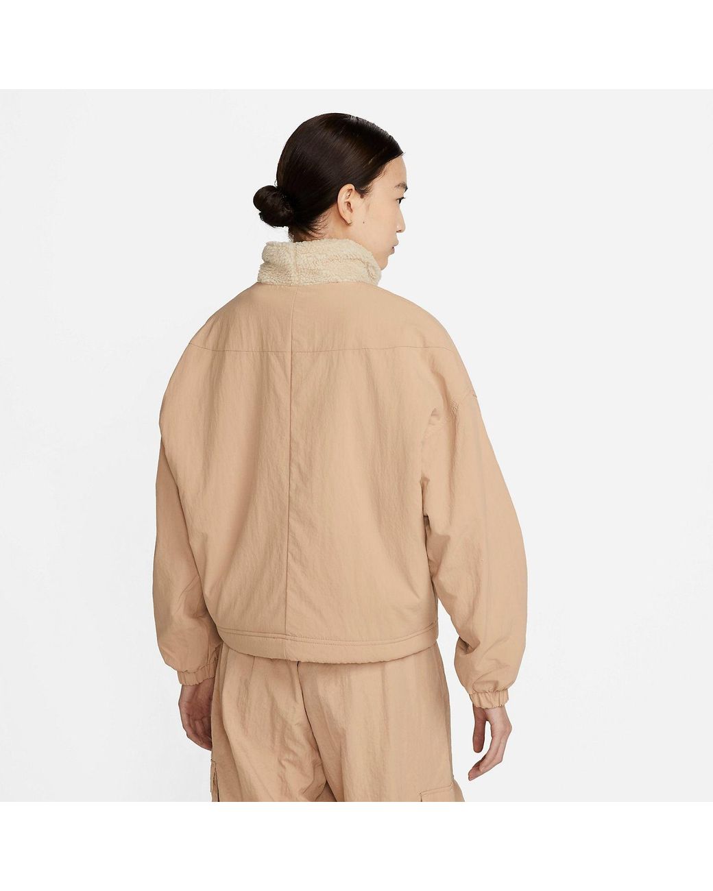 Nike Natural (Wmns) Woven Fleece-Lined Jacket 'Hemp Sanddrift'