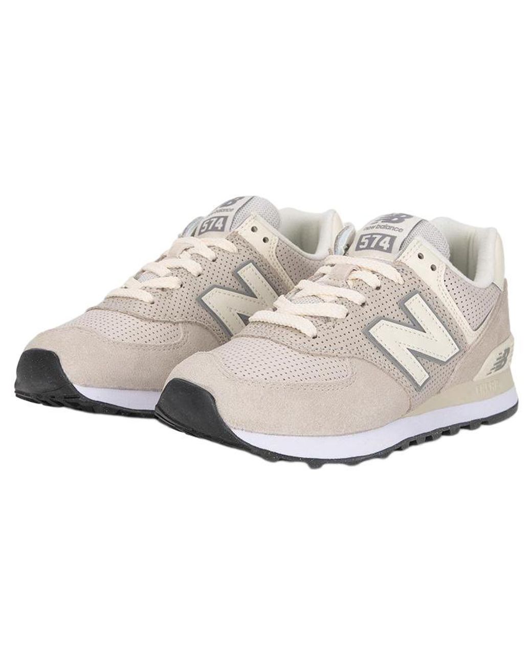New Balance White 574 for men