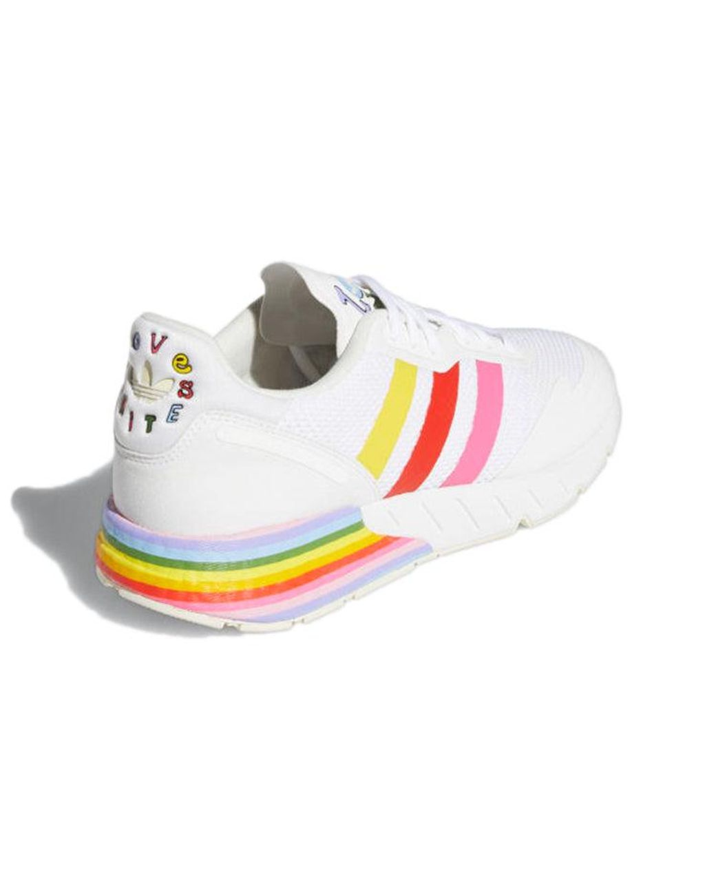 Adidas White Zx 1K Boost 'Pride' for men
