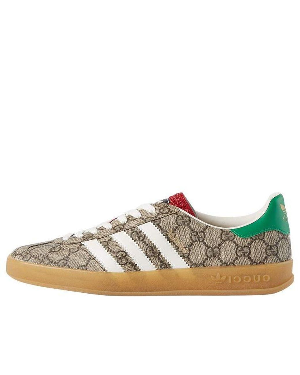 adidas Originals X Gucci Gazelle gg Supreme Shoes Green' in Natural for Men | Lyst
