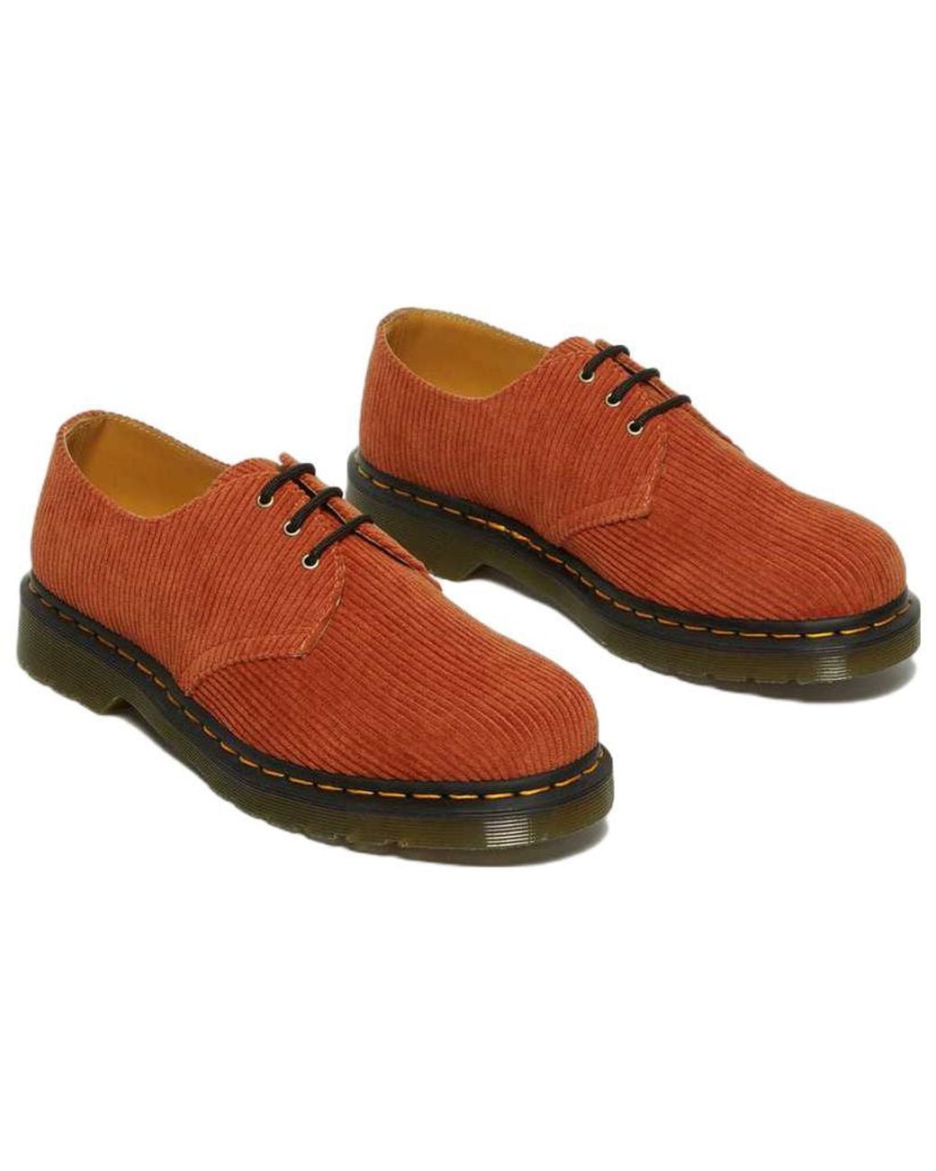 Dr. Martens Brown 1461 Corduroy Oxford Shoes 'Tan'