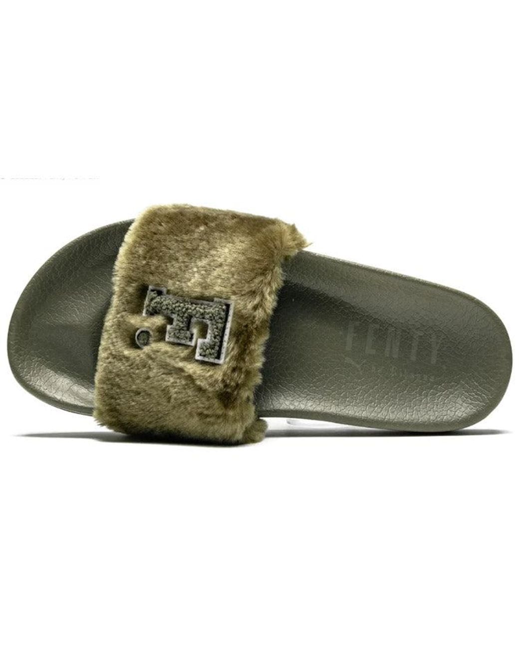 PUMA Green (Wmns) Fenty X Fur Slide 'Burnt'