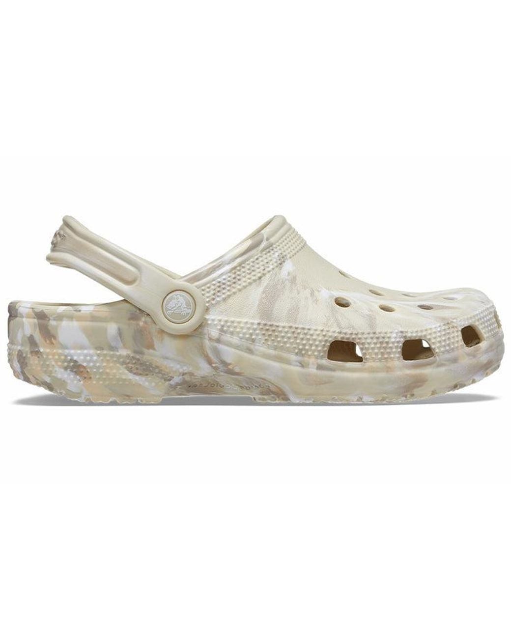 CROCSTM White Classic Marbled Clog 'Bone & Multi' for men
