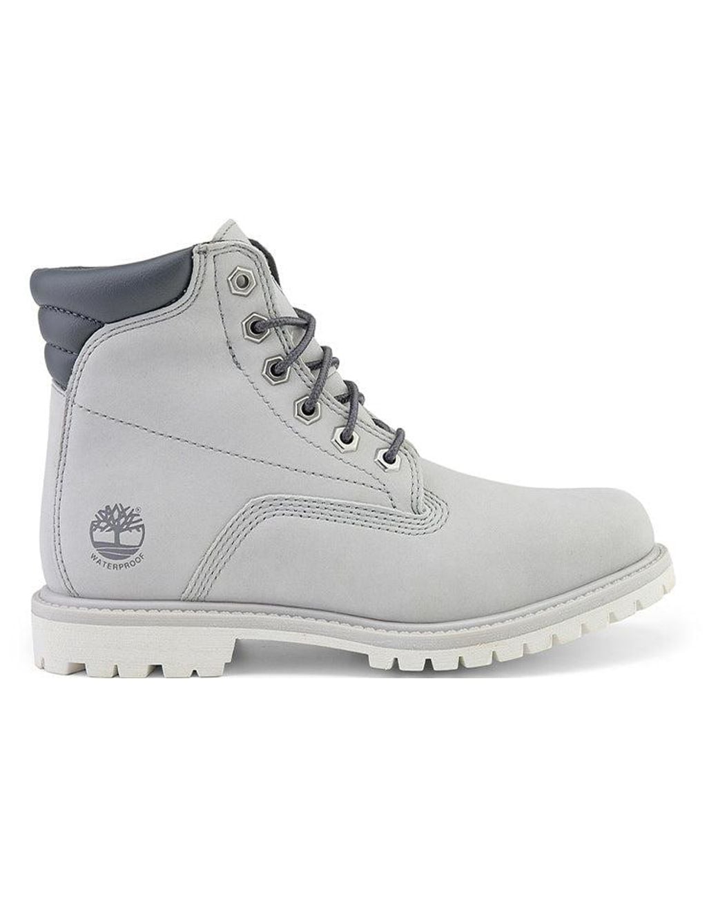 Timberland Gray (Wmns) Waterville Inch Wide Fit Waterproof Boots 'Light'