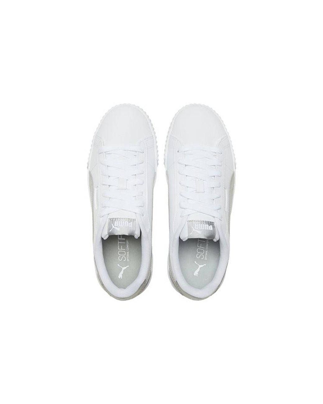 PUMA White (Wmns) Carina Crew Metallic