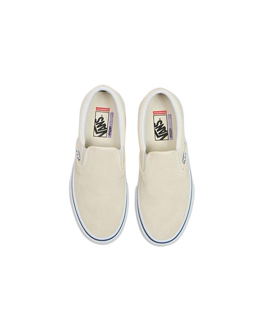Vans White Skate Slip-On 'Checkerboard for men