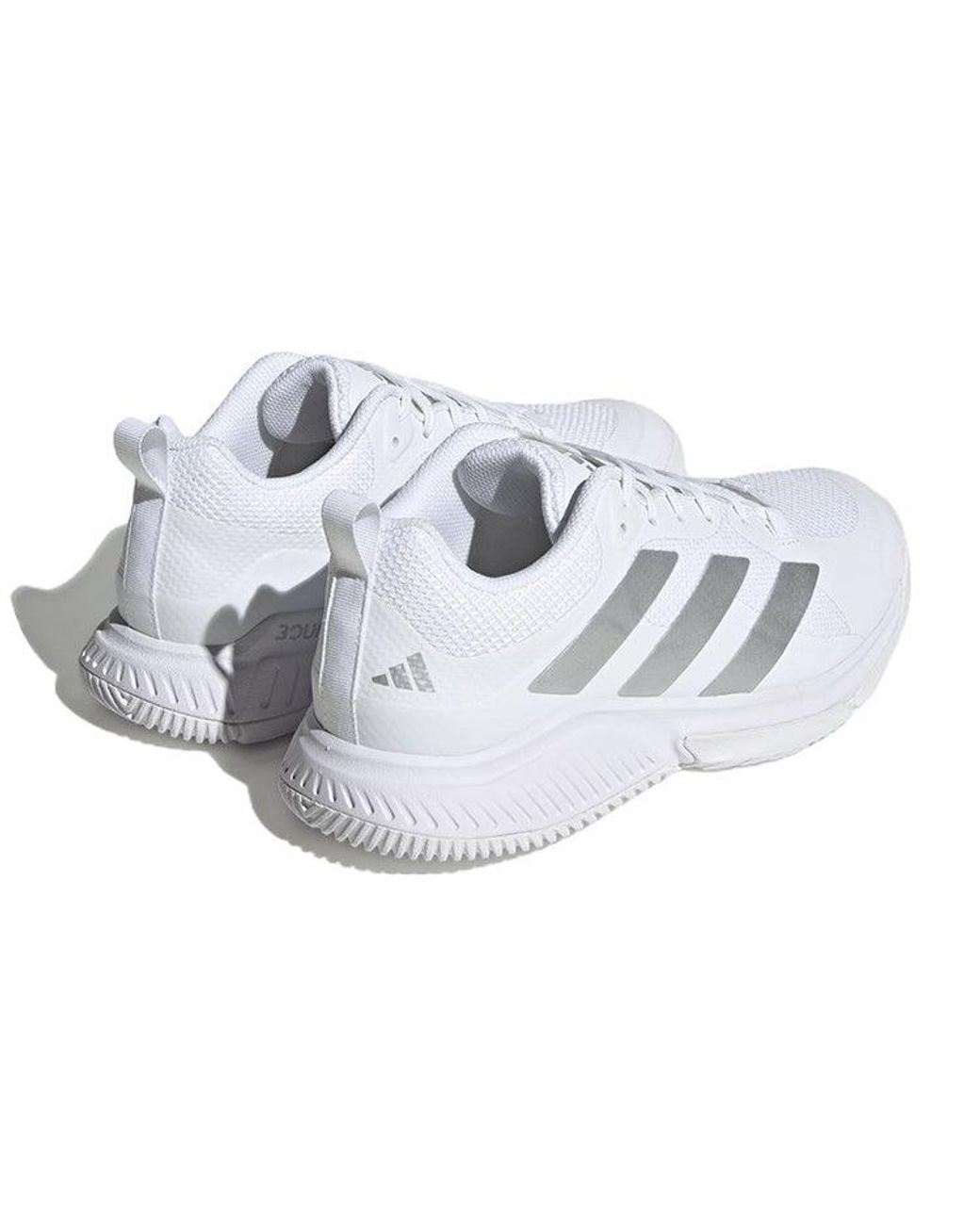 Adidas White Court Team Bounce 2.0 Shoes