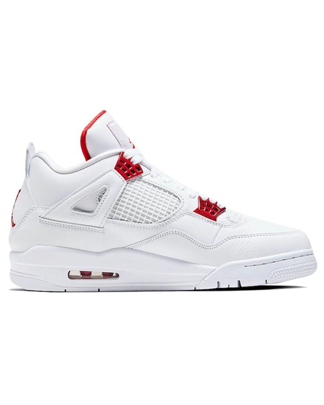 Nike White 4 Retro Metallic' for men
