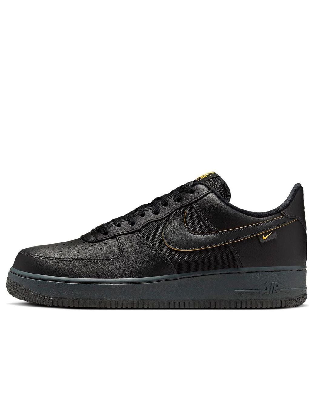 Nike Black Air Force 1 '07 University' for men