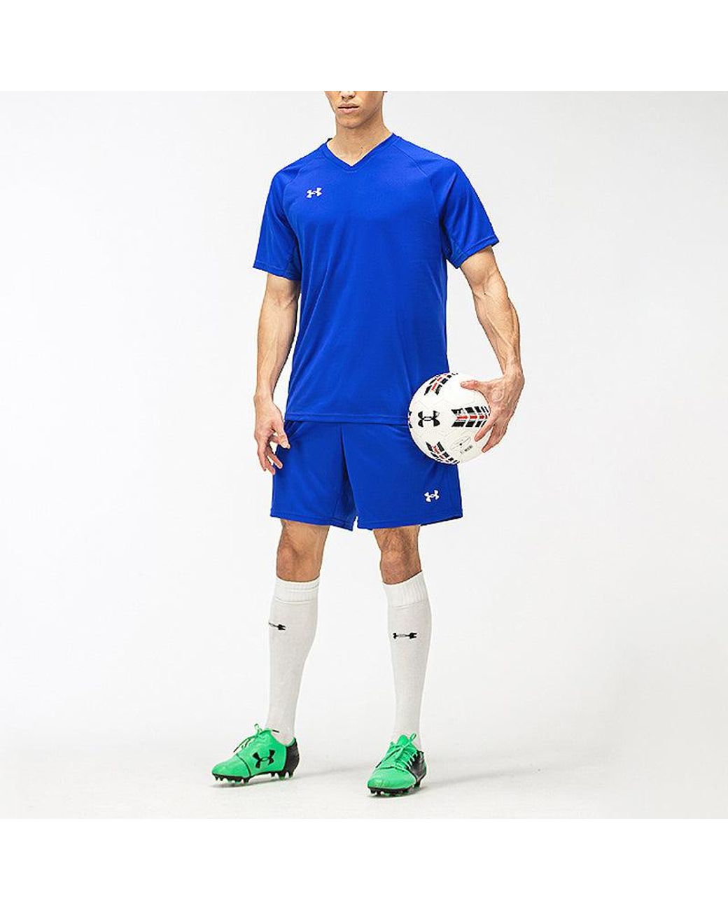 Under Armour Blue Launch 7 Shorts for men