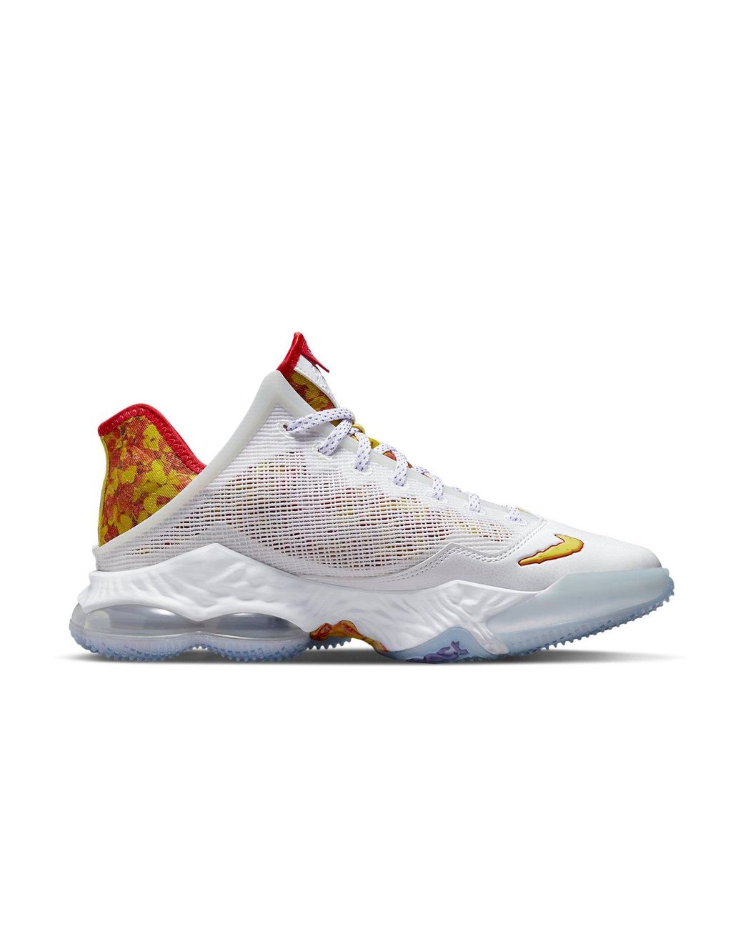 Nike White Flintstone X Lebron 19 Low 'Magic Fruity Pebbles' for men
