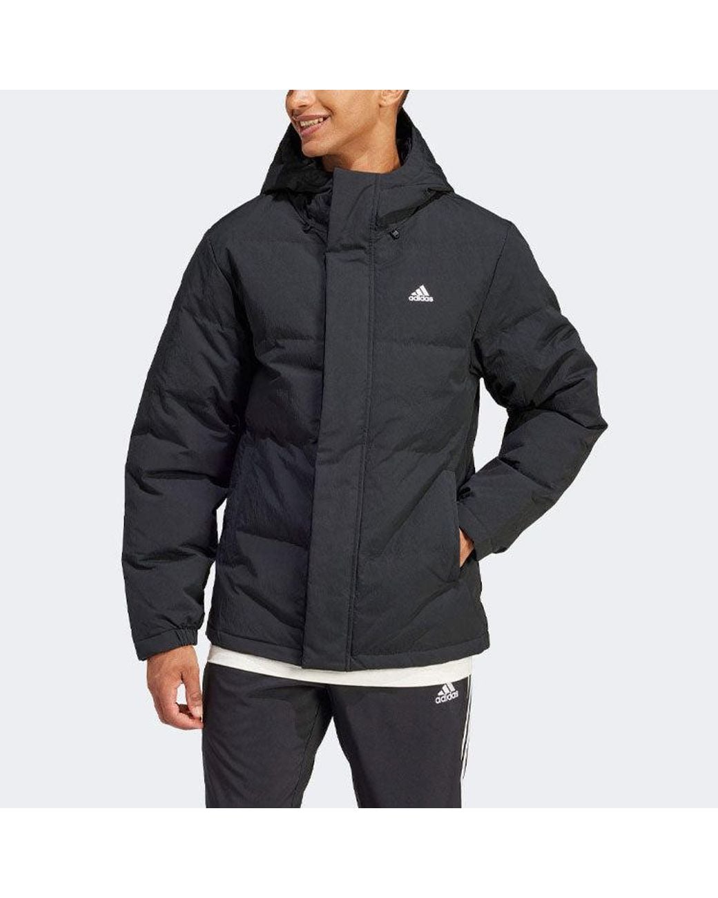 Adidas Black Regular Daily Down Jacket for men