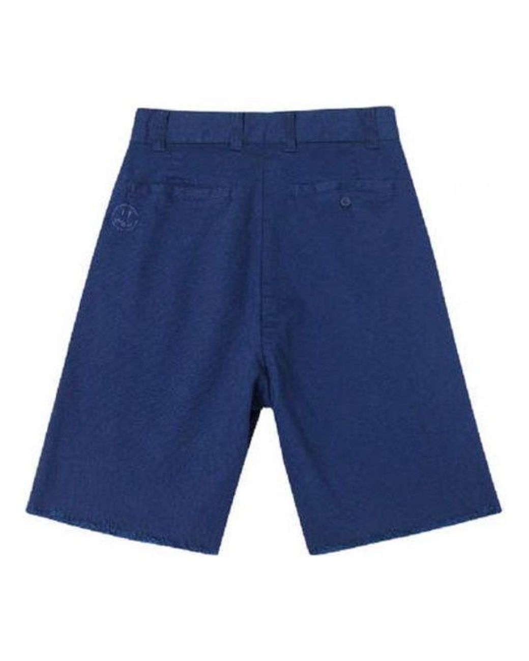 Drew House Blue Stretch Twill Pleated Shorts for men