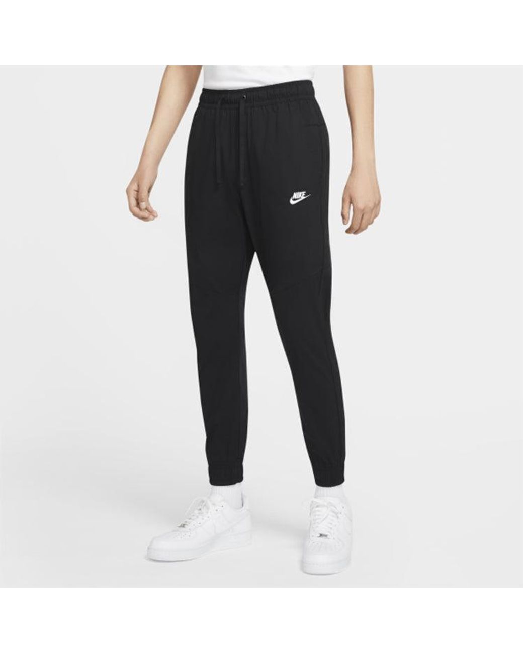 Nike Black Sportswear Tatting Long Pants for men
