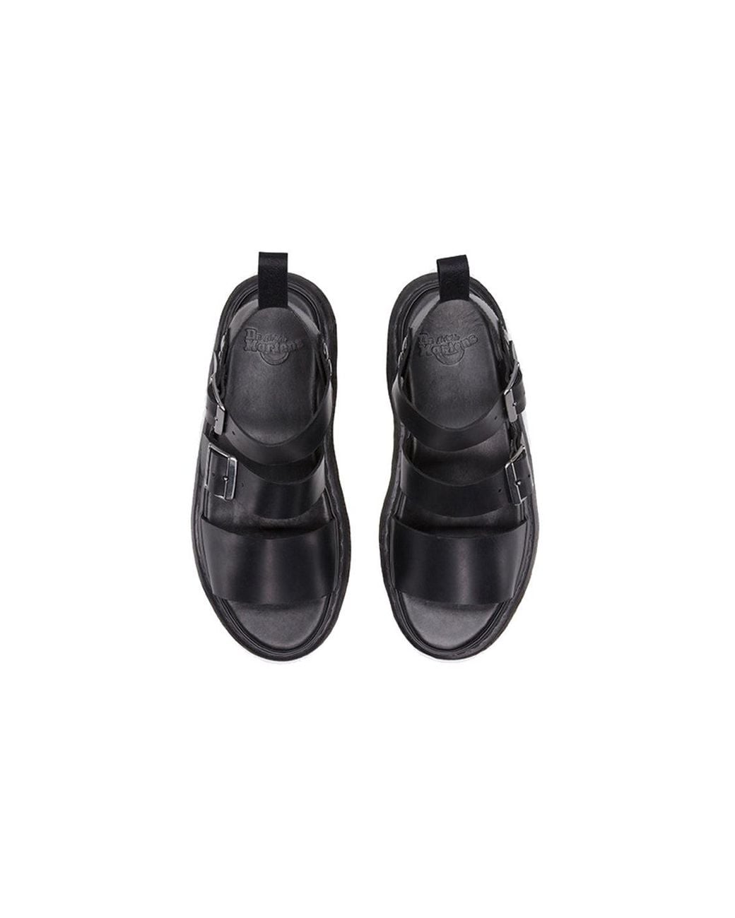 Dr. Martens Blue Gryphon Brando Leather Gladiator Sandals
