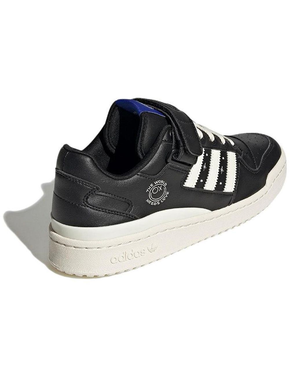 Adidas Black Andr Saraiva X Forum Low 'The World Needs Love' for men