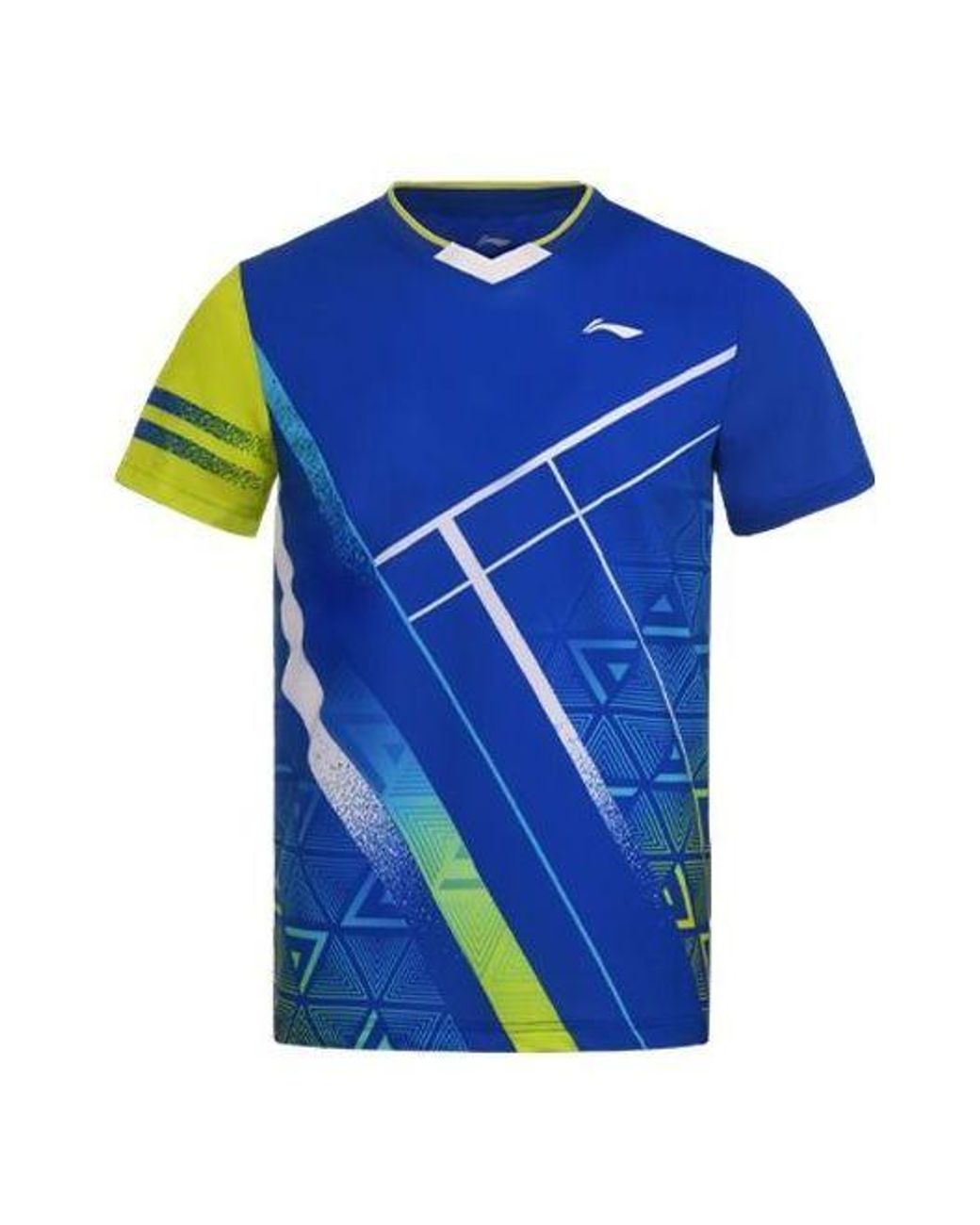 Li-ning Blue Badminton Series Quick Dry Training Tournament T-Shirt 'Crystal' for men
