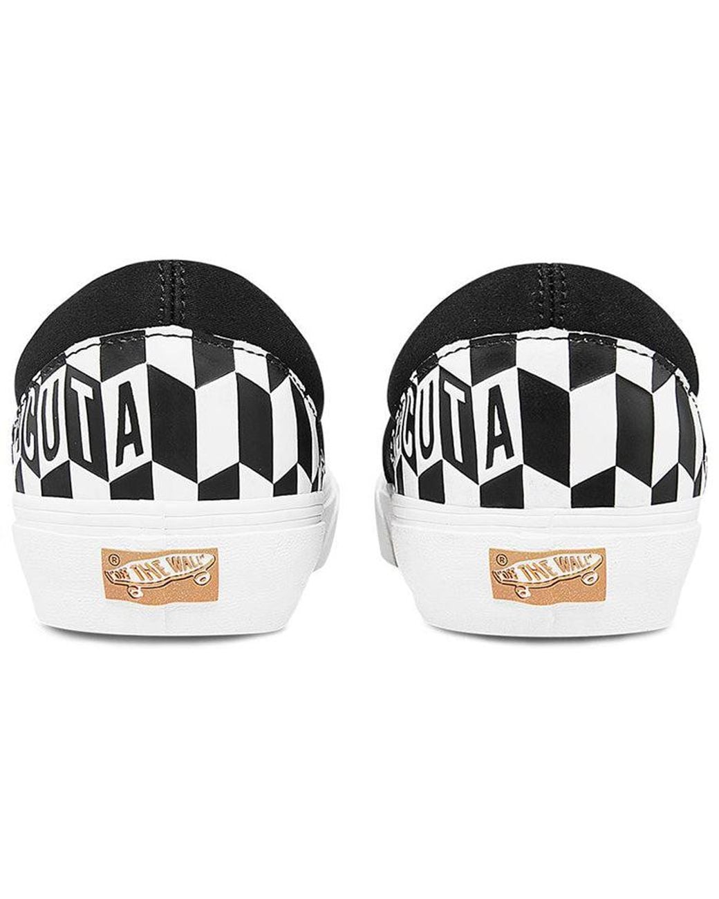 Vans White Baracuta X Classic Slip-On 5 Checkerboard' for men