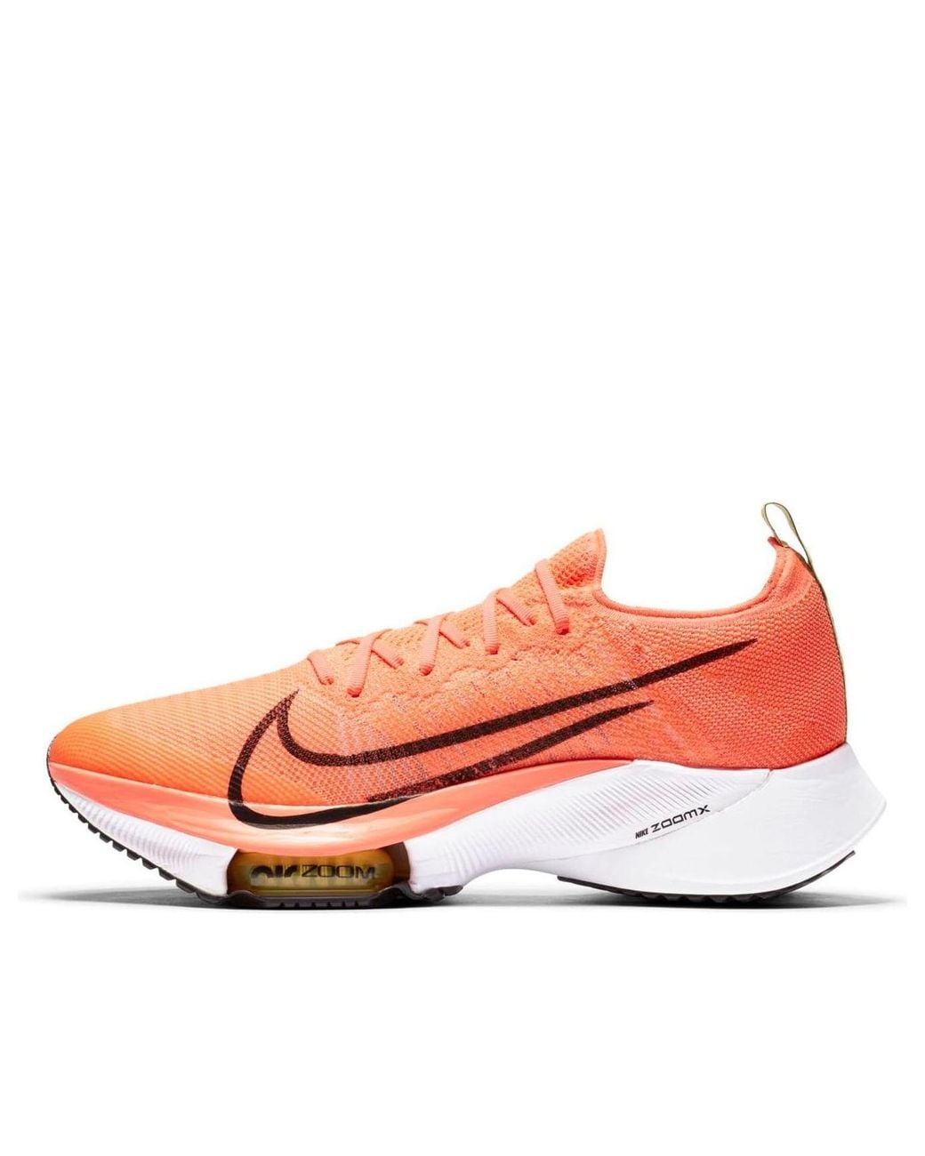 Nike Pink Air Zoom Tempo Next% Flyknit 'Bright Mango' for men