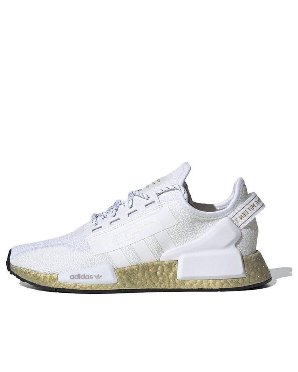 adidas Nmd_r1 V2 'gold Boost' White | Lyst