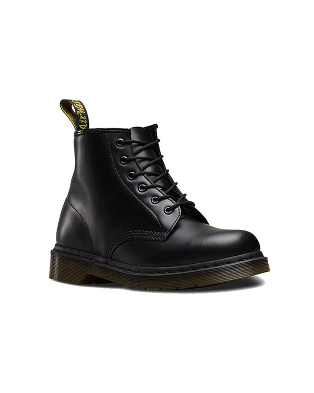 Dr. Martens Black 101 Smooth Leather Ankle Boots for men
