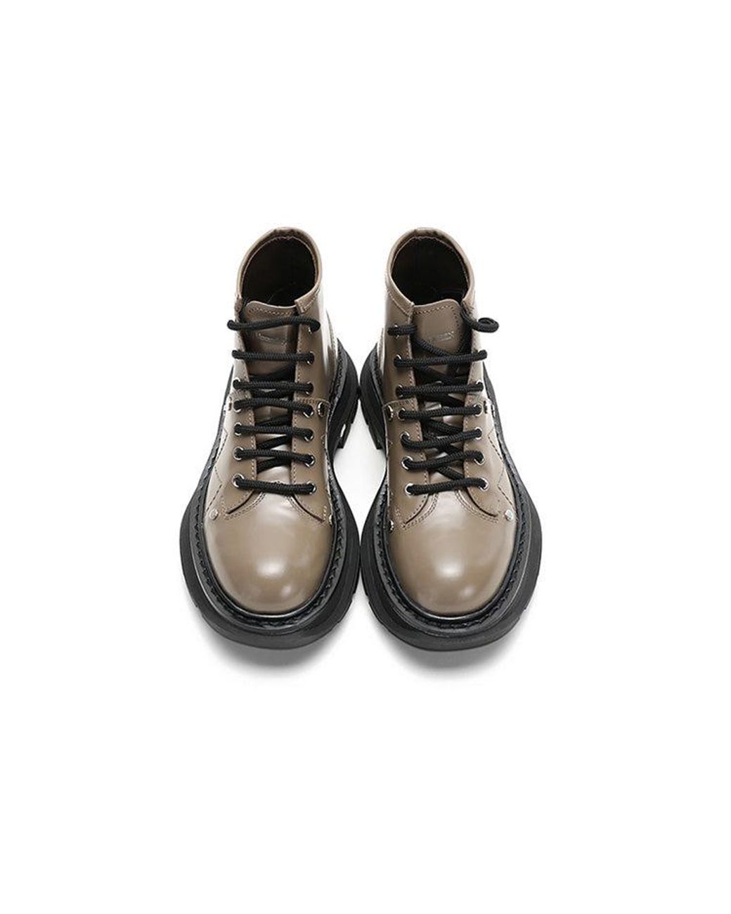 McQueen Brown (Wmns) Lace Up Ankle Boots 'Khaki'