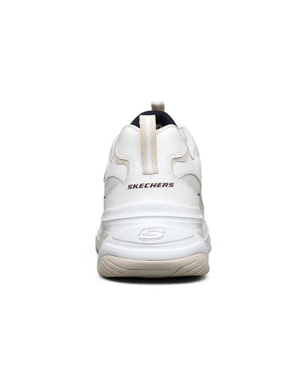 Skechers White D'Lites 4.0 Low-Top Daddy Shoes for men