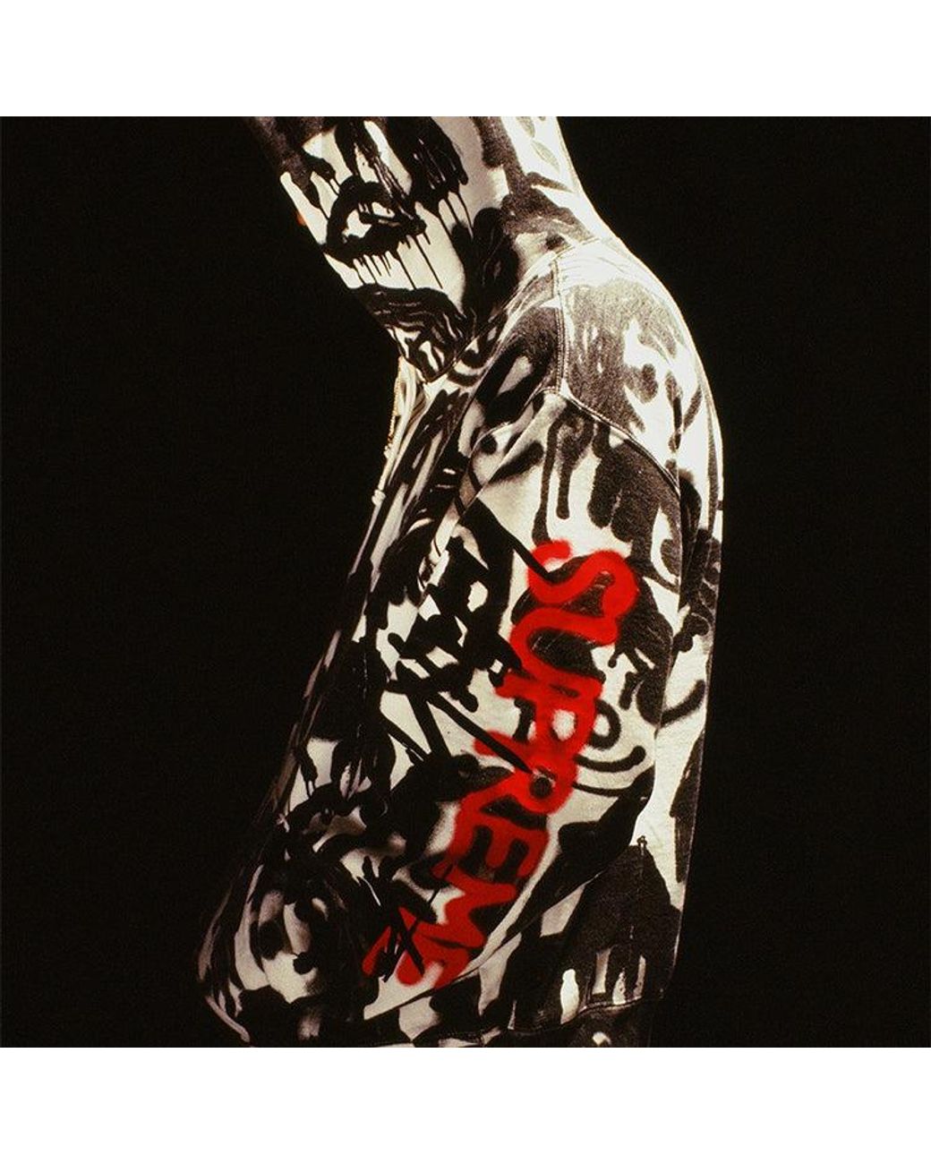 Supreme Black X Yohji Yamamoto Hoodie for men