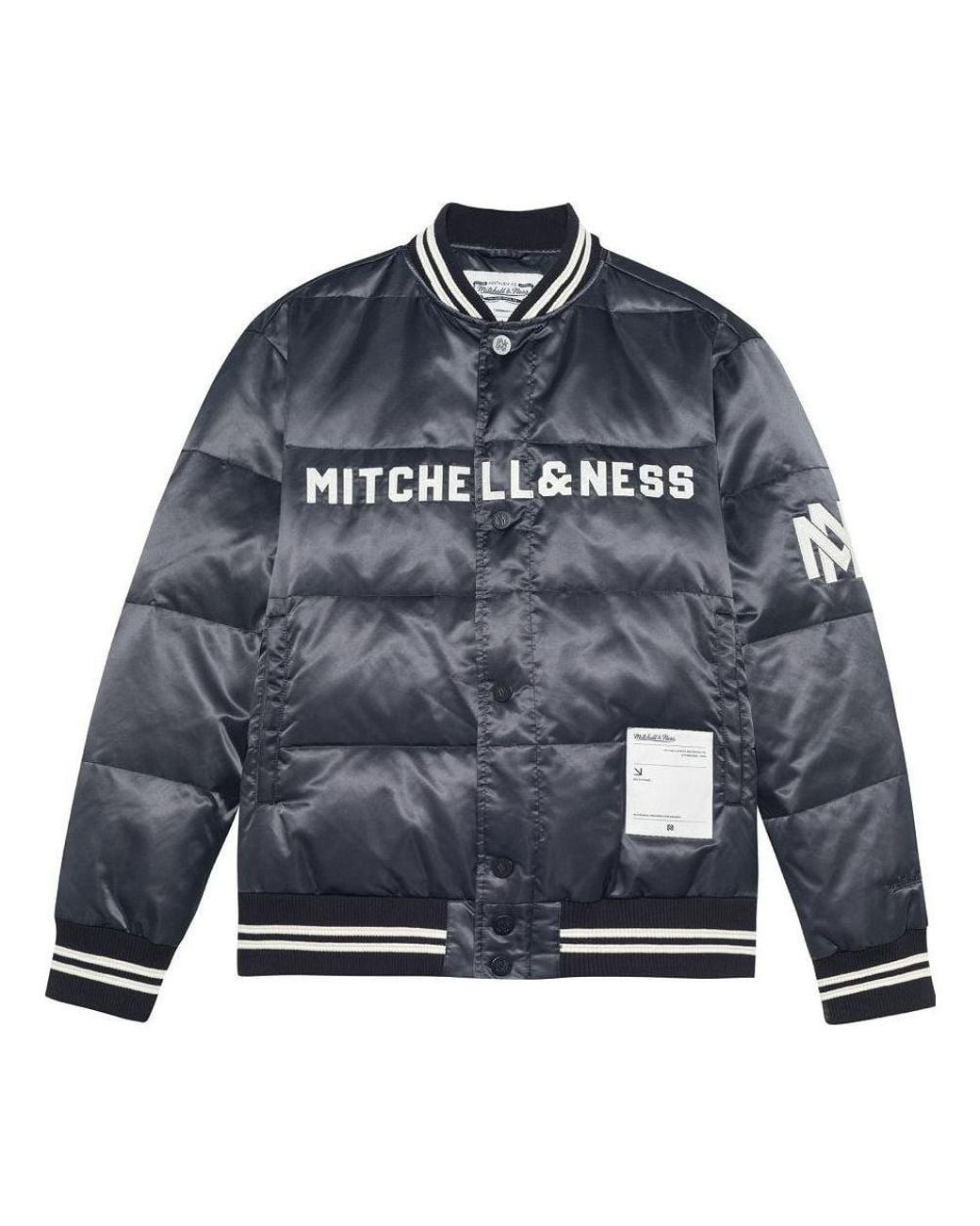 Mitchell & Ness Blue Down Jacket for men
