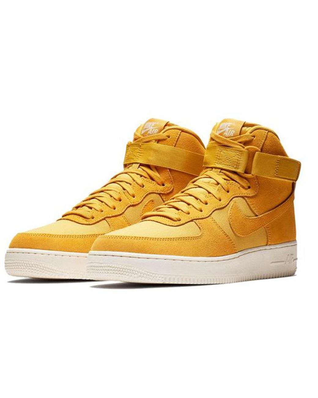 Nike Orange Air Force 1 High Suede Ochre' for men