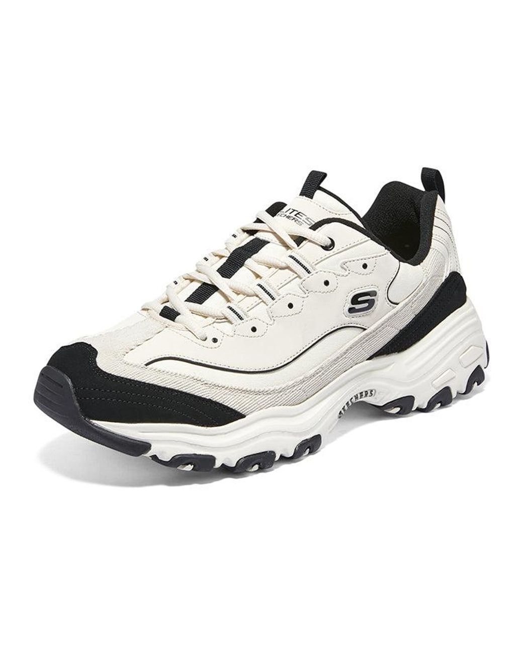 Skechers White Dlites 1.0 Chunky Shoes for men