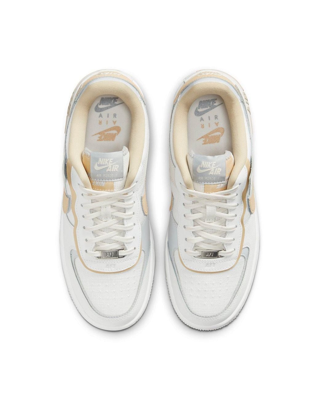 Nike White (Wmns) Air Force 1 Low Shadow 'Tan'