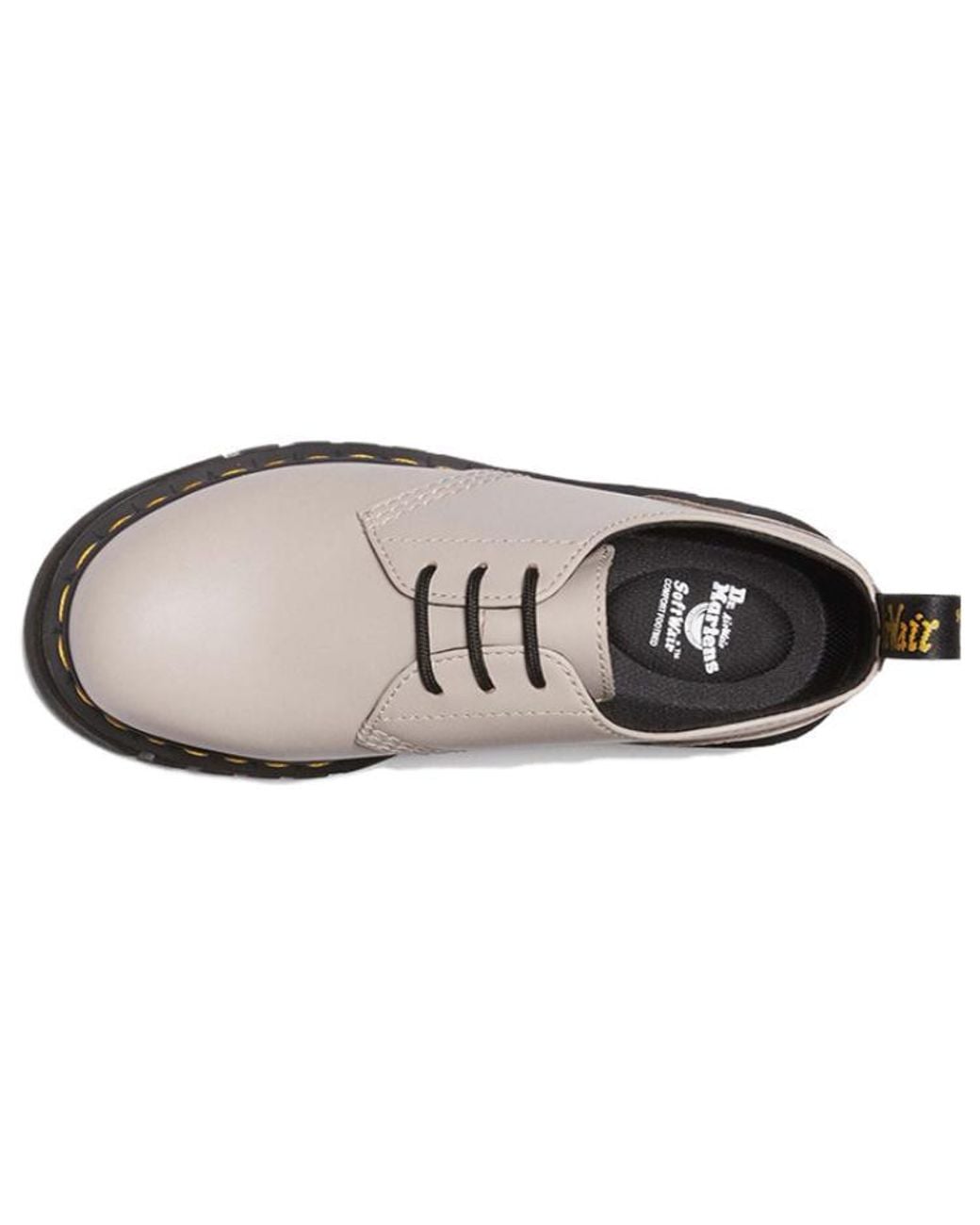 Dr. Martens White (Wmns) Audrick Nappa Lux Leather Platform 'Vintage Taupe'