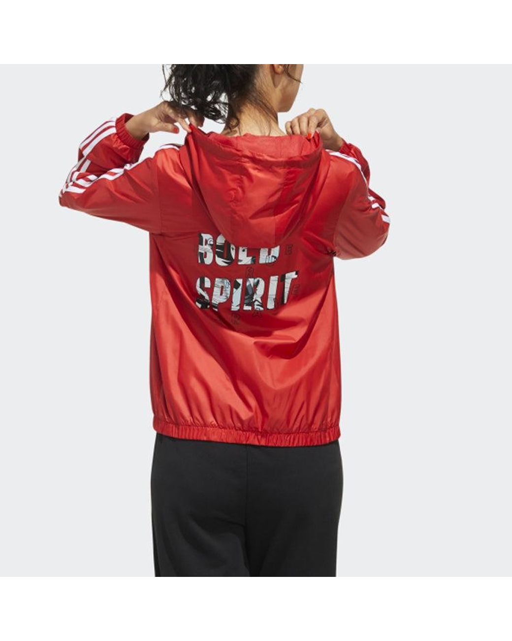 Adidas Red (Wmns) Neo X Hua Mulan Printing Jacket