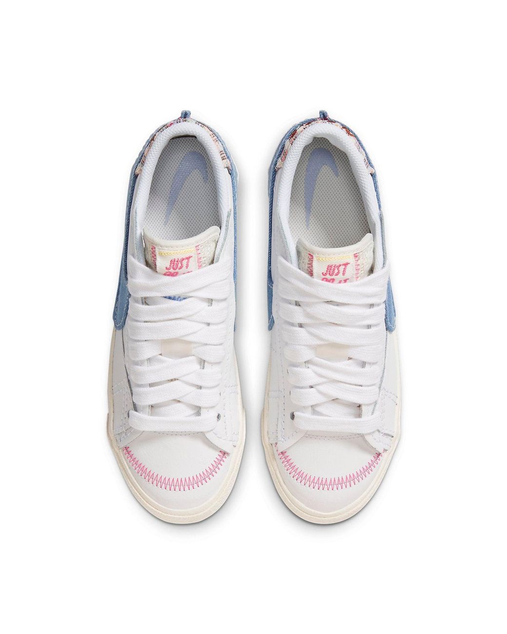 Nike Blue (Wmns) Blazer Low Jumbo 'Denim Swoosh'