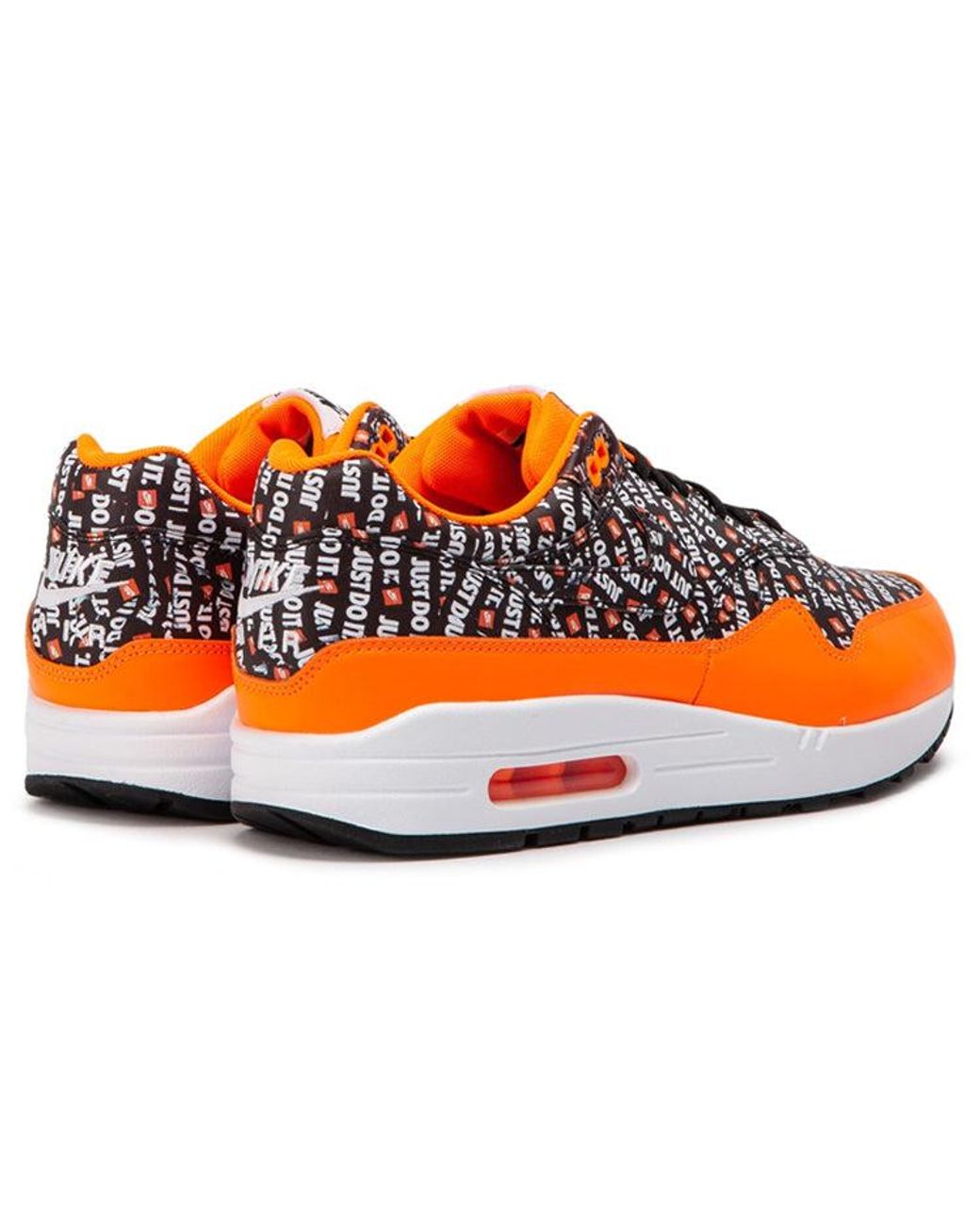 Nike Orange Air Max 1 'Just Do It' for men