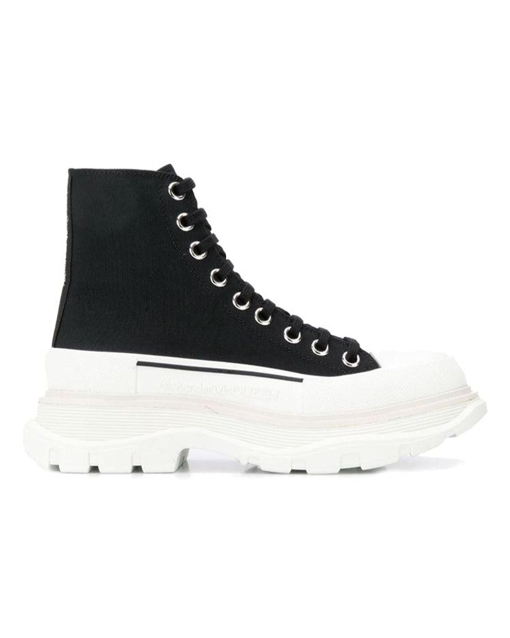 McQueen Black (Wmns) Tread Slick Boots