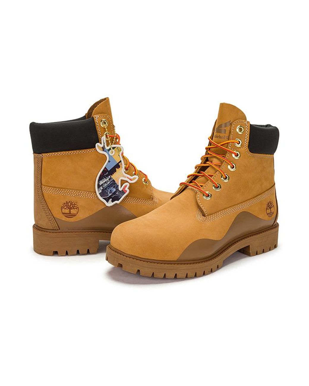 Timberland Brown Heritage 6 Inch Waterproof Boot 'Wheat Nubuck With' for men