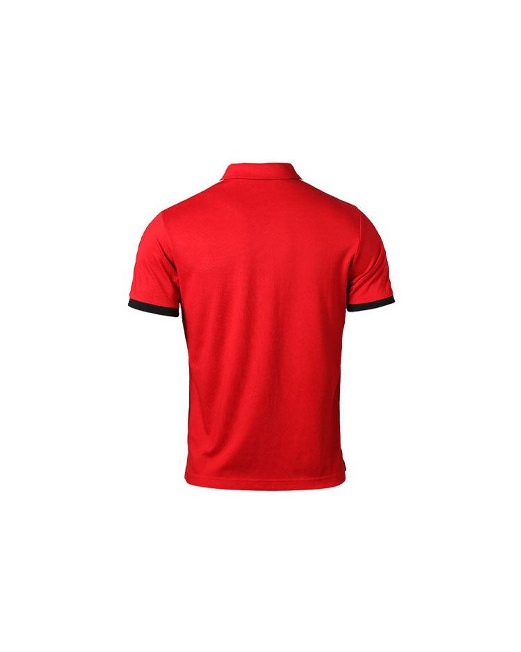 Adidas Red Manchester United Athleisure Casual Sports Short Sleeve Training Polo for men