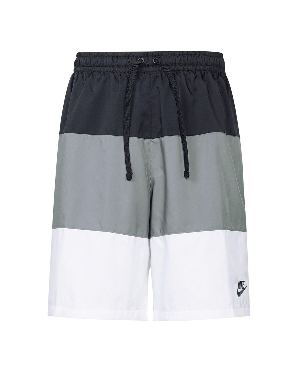 grey nike woven shorts