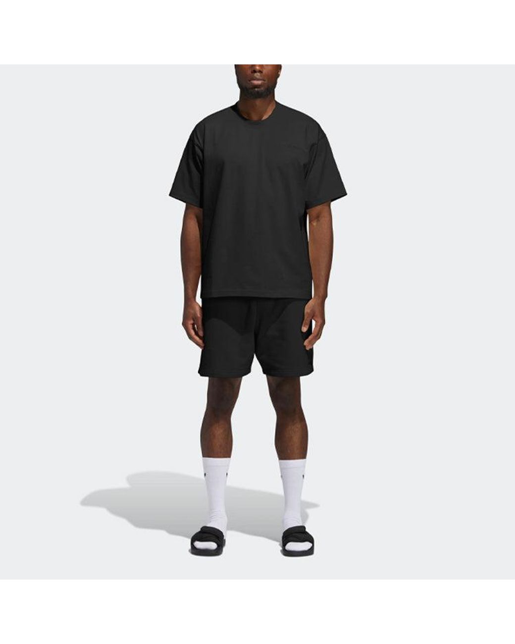 Adidas Black X Pharrell Drawstring Lacing Shorts for men