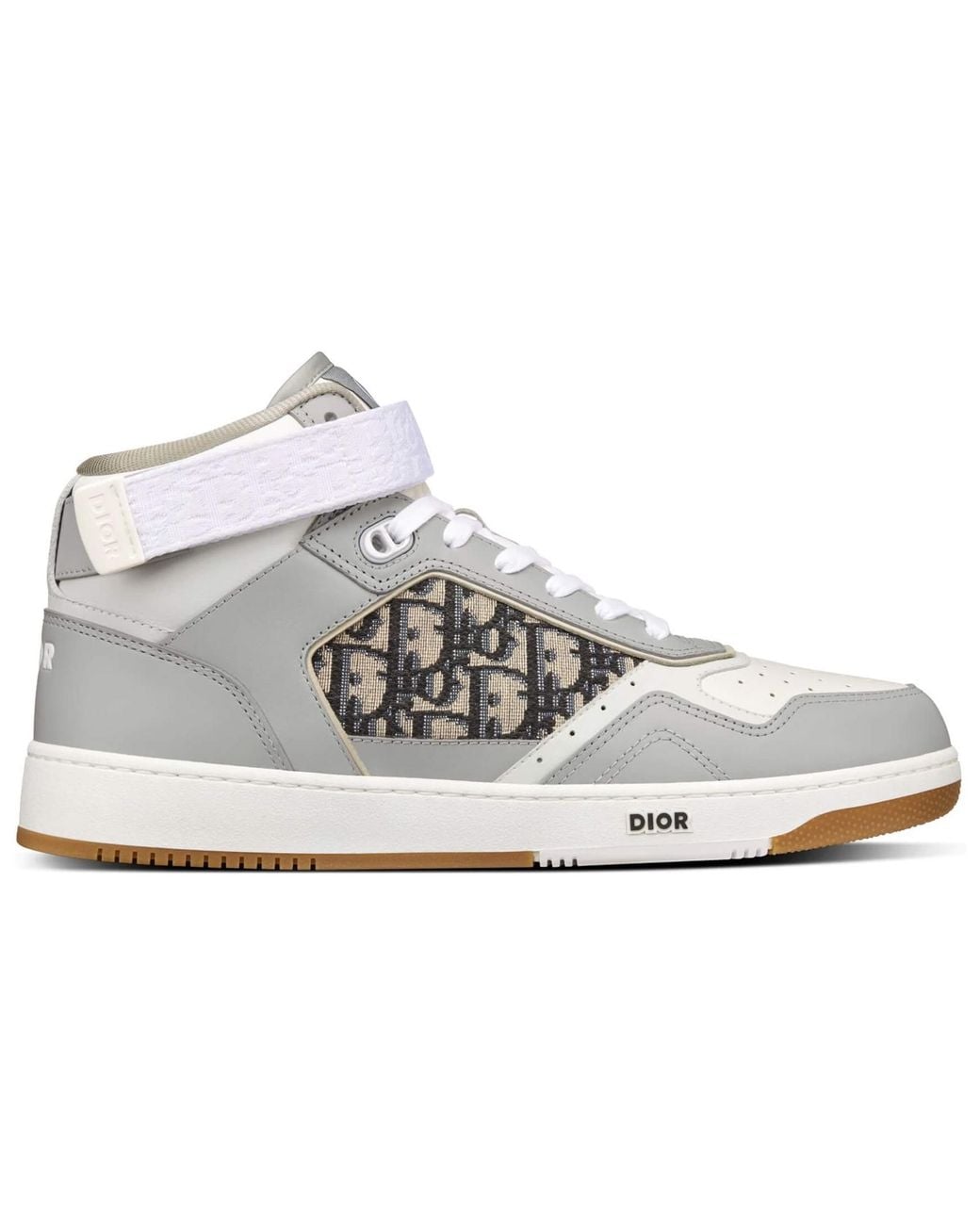 Dior White B27 High Cut Sport Shoes for men