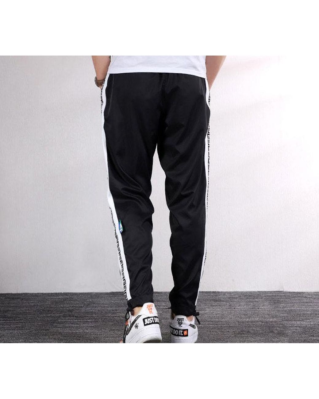Nike Black Giannis Casual Loose Sports Long Pants for men