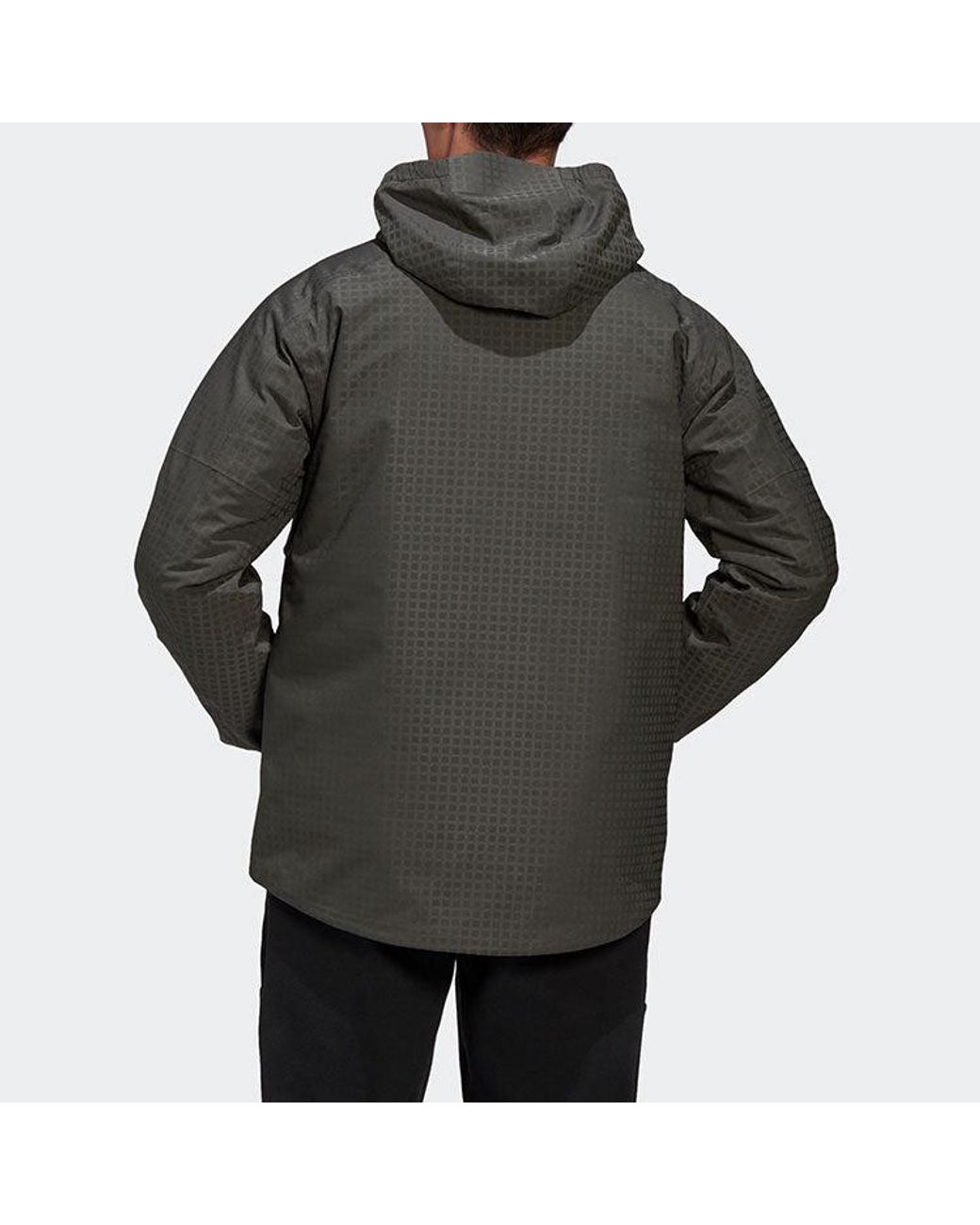 Adidas Gray Cap 3In1 R.R J Outdoor Windproof Hooded Down Jacket for men