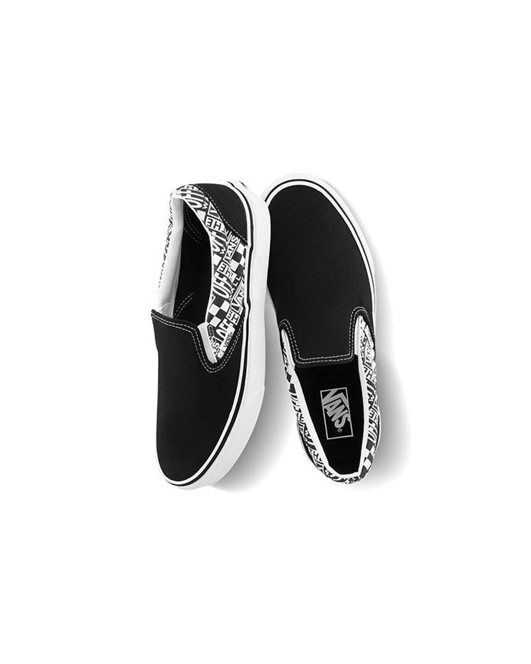 Vans Black Classic Slip-On (Off The Wall) Bl for men