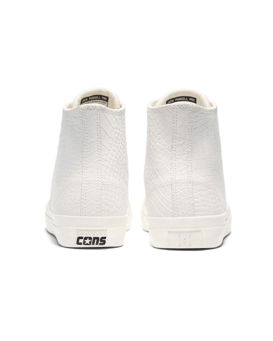 Converse White Pop Trading Company X Jack Purcell High 'Egret' for men